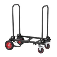 Giantz Foldable Hand Trolley Transport Cart 180kg Collapsible Flatbed Black
