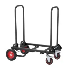 Giantz Foldable Hand Trolley Transport Cart 180kg Collapsible Flatbed Black