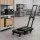 Giantz Folding Hand Truck Platform Trolley 200kg Heavy-Duty Dolly Cart with Adjustable Handle Black