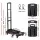 Giantz Folding Hand Truck Platform Trolley 200kg Heavy-Duty Dolly Cart with Adjustable Handle Black