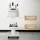 Embellir Salon Trolley Cart, Aluminium & ABS, 37.5x34x67.5cm, White - Stylish Beauty Rolling Tray with Lockable Wheels
