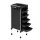 Embellir Salon Trolley Cart, Plastic, 36x42x90.5cm, Black, 6-Tier Beauty Storage with Wheels, Hairdressing Tray