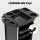 Embellir Salon Trolley Cart, Plastic, 36x42x90.5cm, Black, 6-Tier Beauty Storage with Wheels, Hairdressing Tray