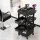 Embellir 6-Tier Salon Trolley Cart with 5 Slide-Out Trays on Wheels for Hairdressing Black