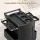 Embellir Salon Trolley 7-Tier with 6 Removable Trays 2 Lockable Doors Black