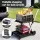 Artiss Foldable Double Layer Shopping Trolley 90kg Capacity with Detachable Crate and Brake Pedal Grey