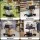 Artiss Foldable Double Layer Shopping Trolley 90kg Capacity with Detachable Crate and Brake Pedal Grey