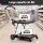 Artiss Foldable Double Layer Shopping Trolley 90kg Capacity with 2 Crates and Removable Castors Black