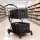 Artiss Foldable Double Layer Shopping Trolley 90kg Capacity with 2 Crates and Removable Castors Black