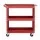 Giantz 3-Tier Steel Tool Cart with Pegboard, Hooks, Screwdriver Bay, 150kg Capacity, Red, 79x35.5x77cm,
