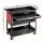 Giantz 100kg Tool Trolley Cart: Steel Rolling Cabinet with Drawers & Pegboard, 83x78x35cm, Black & Red, Garage Organiser