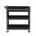 Giantz 100kg Tool Trolley Cart: Steel Rolling Cabinet with Drawers & Pegboard, 83x78x35cm, Black & Red, Garage Organiser