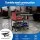 Giantz 100kg Tool Trolley Cart: Steel Rolling Cabinet with Drawers & Pegboard, 83x78x35cm, Black & Red, Garage Organiser