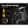 Giantz Steel 4-Drawer Welding Trolley Cart with Lockable Wheels, Gas Cylinder Storage & 100kg Capacity - Black