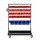 Giantz 74 Bin Double-Sided Mobile Storage Rack – 5-Tier Steel Frame, Lockable Wheels, 100kg Load, Workshop Organiser