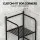 Artiss 2X Floor Standing Corner Shower Caddy 5 Tier Bathroom Organiser Black Durable Metal Rack 2 Pack