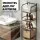 Artiss 2X Floor Standing Corner Shower Caddy 5 Tier Bathroom Organiser Black Durable Metal Rack 2 Pack