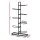Everfit 7-Tier Ball Storage Rack, Heavy-Duty Steel Organiser for Garage/Gym, Black, 58x23.5x115cm - Easy Assembly