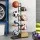 Everfit 7-Tier Ball Storage Rack, Heavy-Duty Steel Organiser for Garage/Gym, Black, 58x23.5x115cm - Easy Assembly
