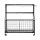 Everfit Black Sports Equipment Organiser with Wheels, Iron Frame, Multi-Sport Storage, 92x43x116cm, 80kg Capacity