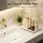 Artiss 2X 2‑Tier Corner Bathroom Storage Rack Gold Marble Look Reinforced Twin Bars Stable Base 20kg