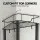 Artiss 2x Floor Standing Corner Shower Caddy 4 Tier Rustproof Black Metal Bathroom Storage Rack 4Tier