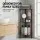 Artiss 2x Floor Standing Corner Shower Caddy 4 Tier Rustproof Black Metal Bathroom Storage Rack 4Tier