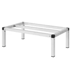 Giantz Aluminium Dunnage Rack 61 x 36 x 20cm 454kg Heavy Duty Commercial Kitchen Storage Platform Silver