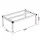 Giantz Aluminium Dunnage Rack 61 x 36 x 20cm 454kg Heavy Duty Commercial Kitchen Storage Platform Silver