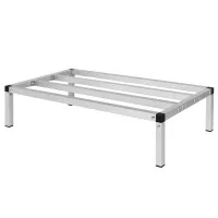 Giantz Aluminium Dunnage Rack 91 x 51cm 454kg Heavy-Duty Commercial Kitchen Storage Platform Silver