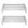 Giantz Dunnage Rack 2-Pack 454kg Stainless Steel Kitchen Floor Stand Silver