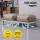 Giantz Dunnage Rack 2-Pack 454kg Stainless Steel Kitchen Floor Stand Silver