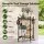 Gardeon Garden Tool Organiser with Wheels Up to 50 Tools Heavy Duty Garage Shed Workshop Storage Cart Black