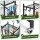 Gardeon Garden Tool Organiser with Wheels Up to 50 Tools Heavy Duty Garage Shed Workshop Storage Cart Black