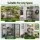 Gardeon Garden Tool Organiser with Wheels Up to 50 Tools Heavy Duty Garage Shed Workshop Storage Cart Black