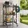 Gardeon Garden Tool Organiser with Wheels Up to 50 Tools Heavy Duty Garage Shed Workshop Storage Cart Black