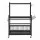 Gardeon Garden Tool Organiser Rack, 50-Tool Capacity, 16 Slots, Hooks and Rolling Lockable Wheels, Black