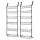 Artiss 2x Over Door Storage Pantry Organiser 6-Tier Metal Hanger Hook Black Set of 2 Packaged Ready to Fit