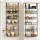 Artiss 2x Over Door Storage Pantry Organiser 6-Tier Metal Hanger Hook Black Set of 2 Packaged Ready to Fit