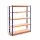 Giantz 1.8M Heavy-Duty Garage Shelving Rack, 200kg/Tier Capacity, Adjustable Steel, Boltless, Orange & Blue