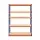 Giantz 1.8M Heavy-Duty Garage Shelving Rack, 200kg/Tier Capacity, Adjustable Steel, Boltless, Orange & Blue