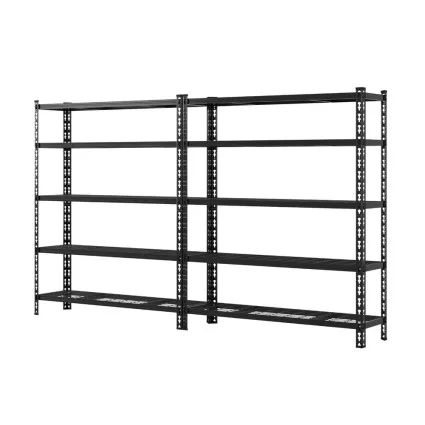 Giantz 1.8M x 2.4M Heavy Duty Garage Shelving Rack, 5-Tier Anti-Rust Steel Storage, 150kg per Shelf,