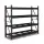 Giantz 2Mx2M Black Steel Garage Shelving Rack - 800kg Capacity, Adjustable Beams, Easy Assembly, 1-Year Warranty