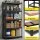 Giantz 1.6m Garage Shelving 5-Tier 1250kg Heavy-Duty Boltless Storage Rack with MDF Shelves Black