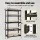 Giantz 1.6m Garage Shelving 5-Tier 1250kg Heavy-Duty Boltless Storage Rack with MDF Shelves Black