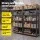 Giantz 5-Tier Garage Shelving 160cm Wide, 250kg per Shelf, MDF, Black