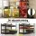 Giantz 5-Tier Garage Shelving 160cm Wide, 250kg per Shelf, MDF, Black