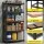 Giantz 5-Tier Garage Shelving 160cm Wide, 250kg per Shelf, MDF, Black