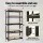 Giantz 5-Tier Garage Shelving 160cm Wide, 250kg per Shelf, MDF, Black