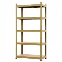 Giantz 5-Tier Garage Shelving Unit 1250kg Capacity Adjustable Boltless Rack Yellow